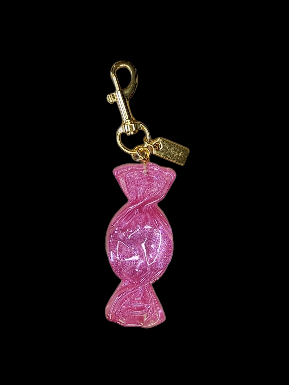 Bohemian Trinkets Wrapped Candy Bag Charm-Pink